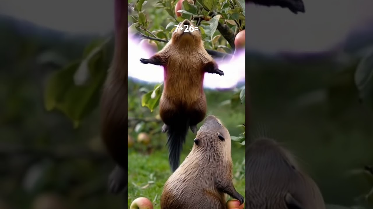 How beaver eat the apple | Ai generated video 