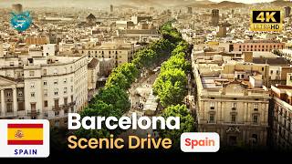 Barcelona 4K Scenic Drive 🇪🇸 | Hidden Gems Most Tourists Never See | 4K