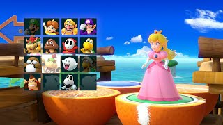 Super Mario Party Megafruit Paradise # 9 Peach vs Rosalina , Mario & Yoshi