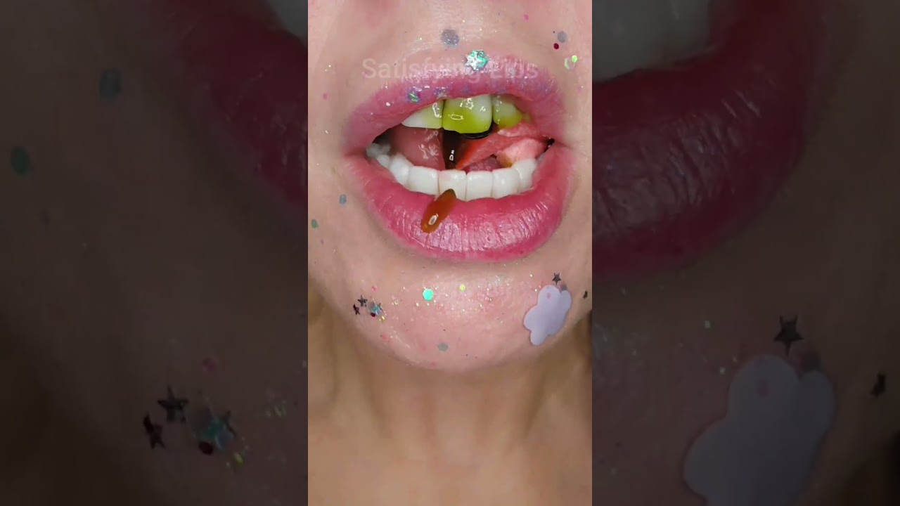 ASMR Satisfying Eating Juicy Drop Gum 