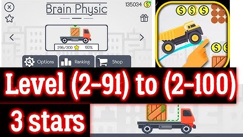 Brain Physic Level 2-91 92 93 94 95 96 97 98 99 100 wooden truck  Android Solution