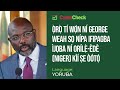 FACT CHECK AUDIO: Viral quote attributed to George Weah on Niger coup is misleading (Yoruba)