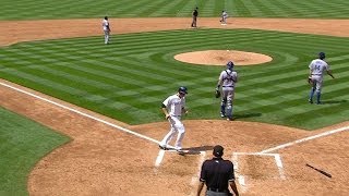 LAD@COL: Rosario lines his second hit to left