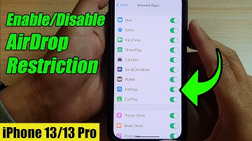iPhone 13/13 Pro: How to Enable/Disable AirDrop Restriction