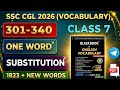 Black Book One Word Substitution 301–340 |Fast Revision | SSC | Banking | All Exams 2026