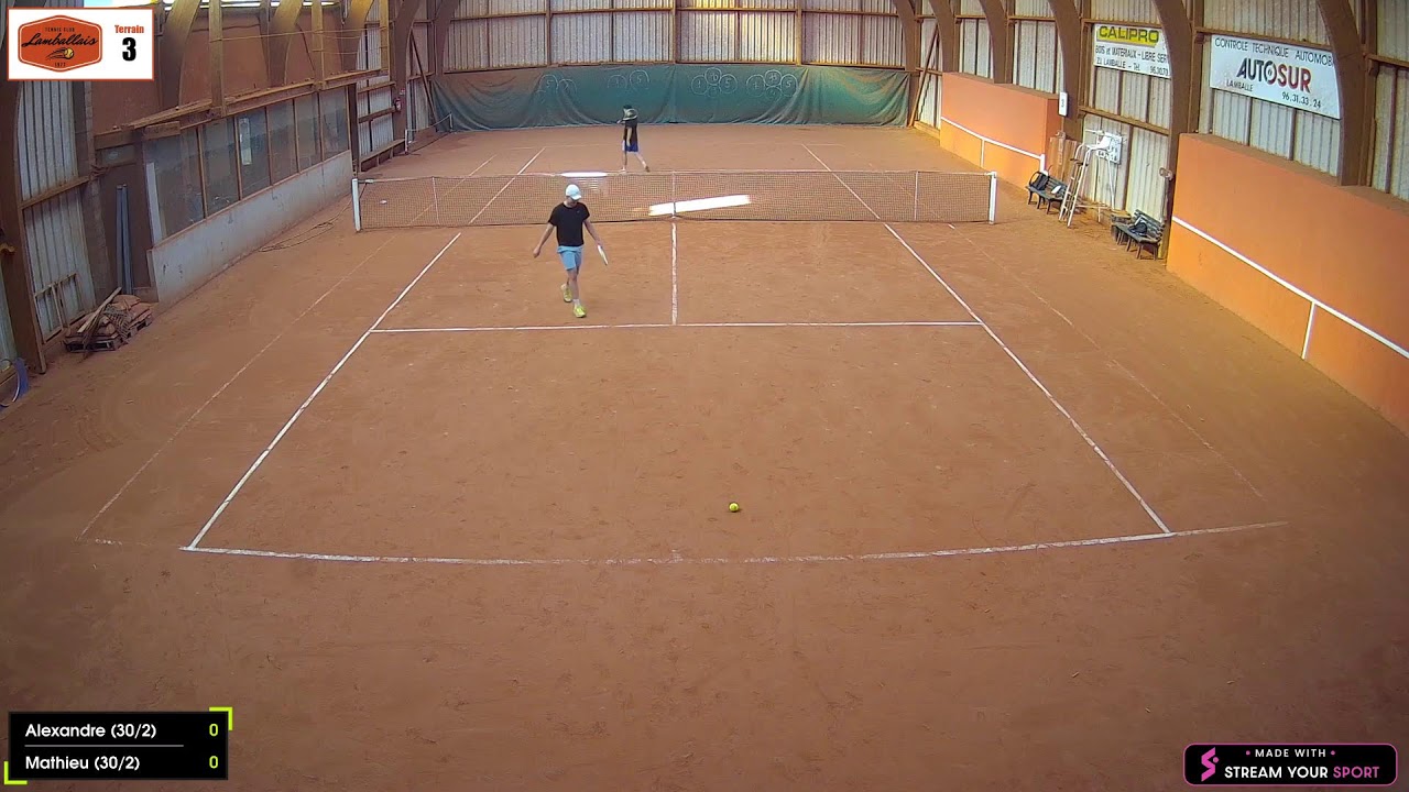 Terrain 3 : Alexandre (30/2) 🆚 Mathieu (30/2) - YouTube