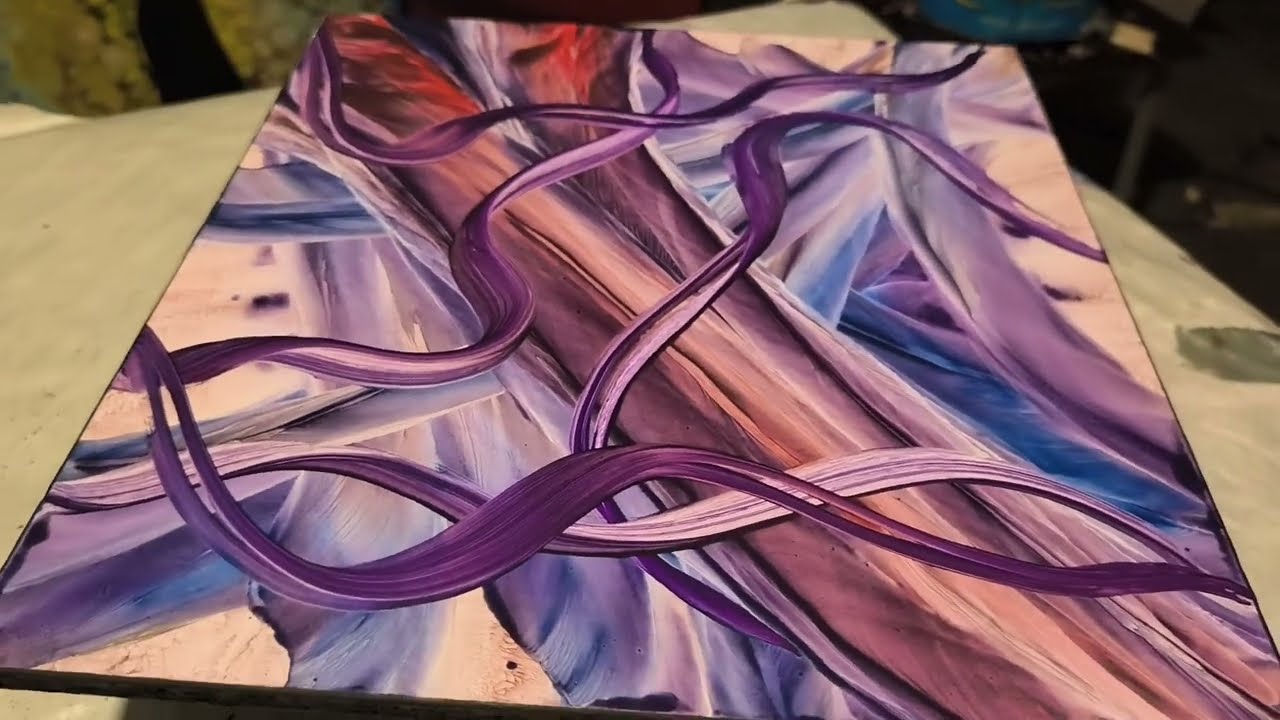 ARTE FLUIDO ORIGINAL / PINTANDO CON UN GLOBO 👌 ARTE Y TERAPIA ✨🎨