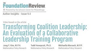 Transforming Coalition Leadership: An Evaluation of a Collaborative Leadership Training Program