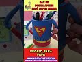 Regalo Super PAPÁ Super Héroe Porta Lápices Regalo fácil Día del Padre #SHORT | Manualidades aPasos
