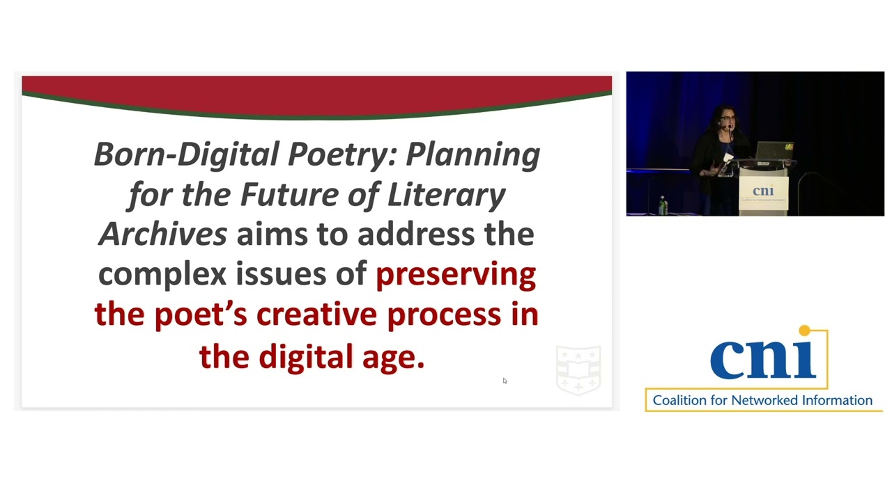 Born-Digital Poetry: Planning for the Future of Literary Archives