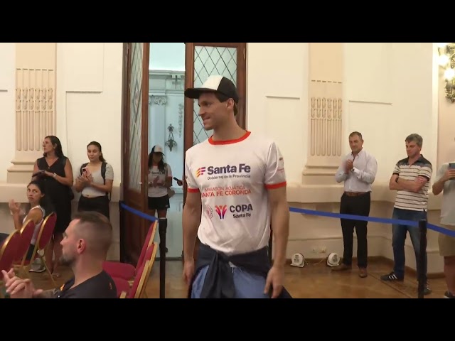 Presentaron a los nadadores de la Santa Fe - Coronda