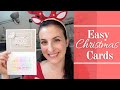 Easy Cardmaking Ideas for Christmas using Heat Embossing