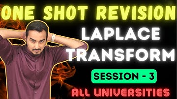 LAPLACE TRANSFORM | ONE SHOT REVISION | ENGINEERING MATHS | MATHS 3 | SAURABH DAHIVADKAR
