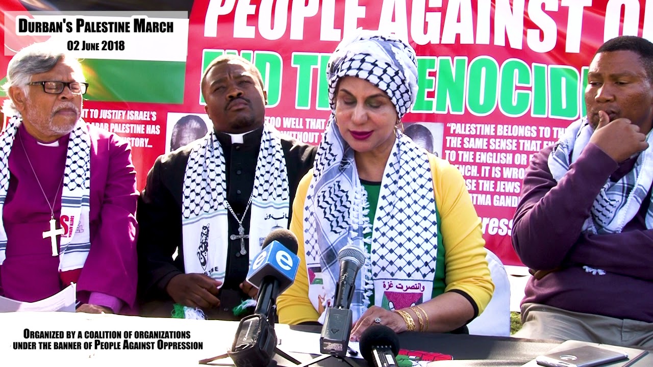 Councillor Fawzia Peer, Deputy Mayor of Ethekwini Municipality on Palestine