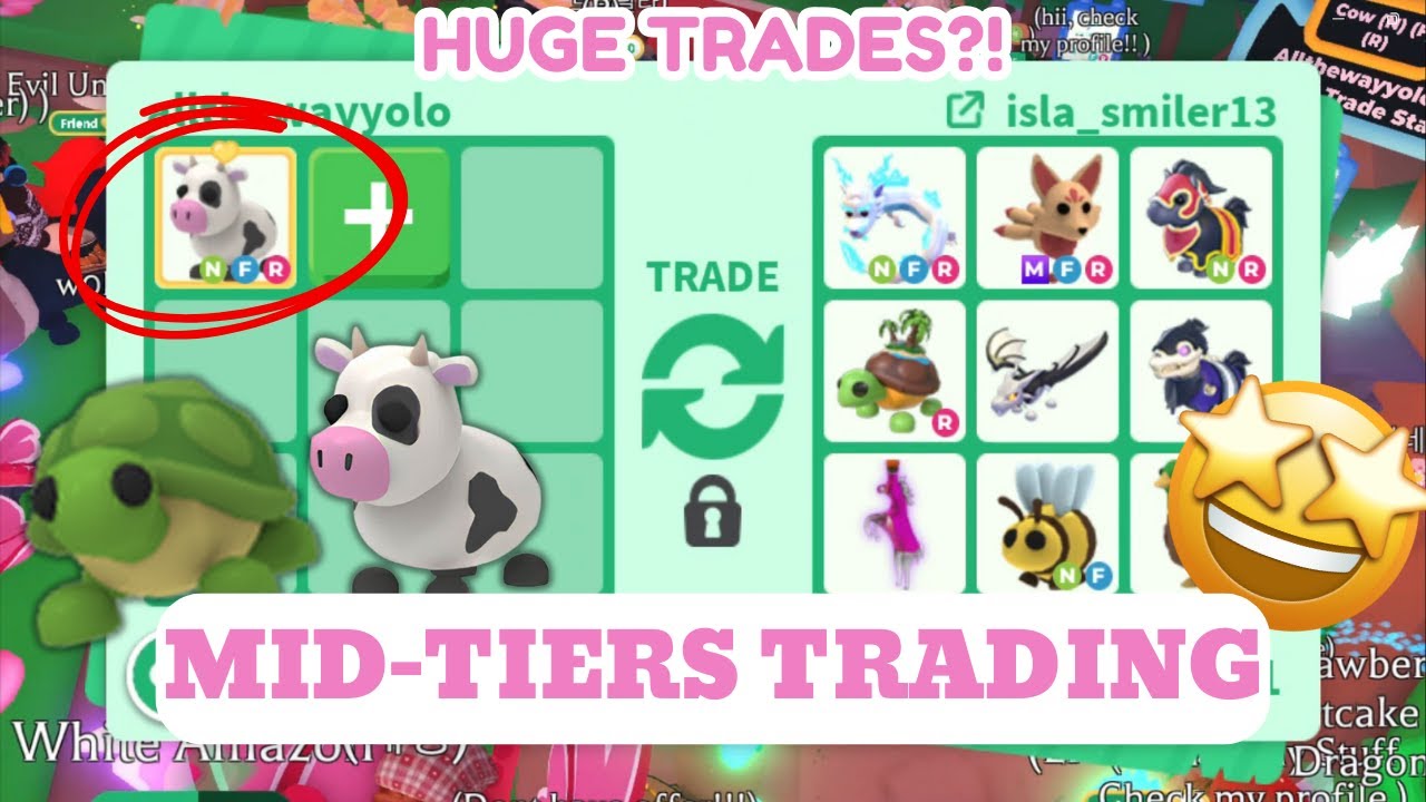 10 minutes of MID-TIERS TRADING! | Adopt Me - YouTube