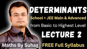 lec 2 determinants jee complete playlist join button pay rs 159 per month learn iit jee teko suhag