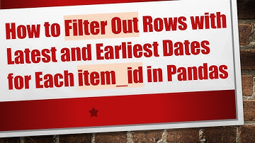 How to Filter Out Rows with Latest and Earliest Dates for Each item_id in Pandas