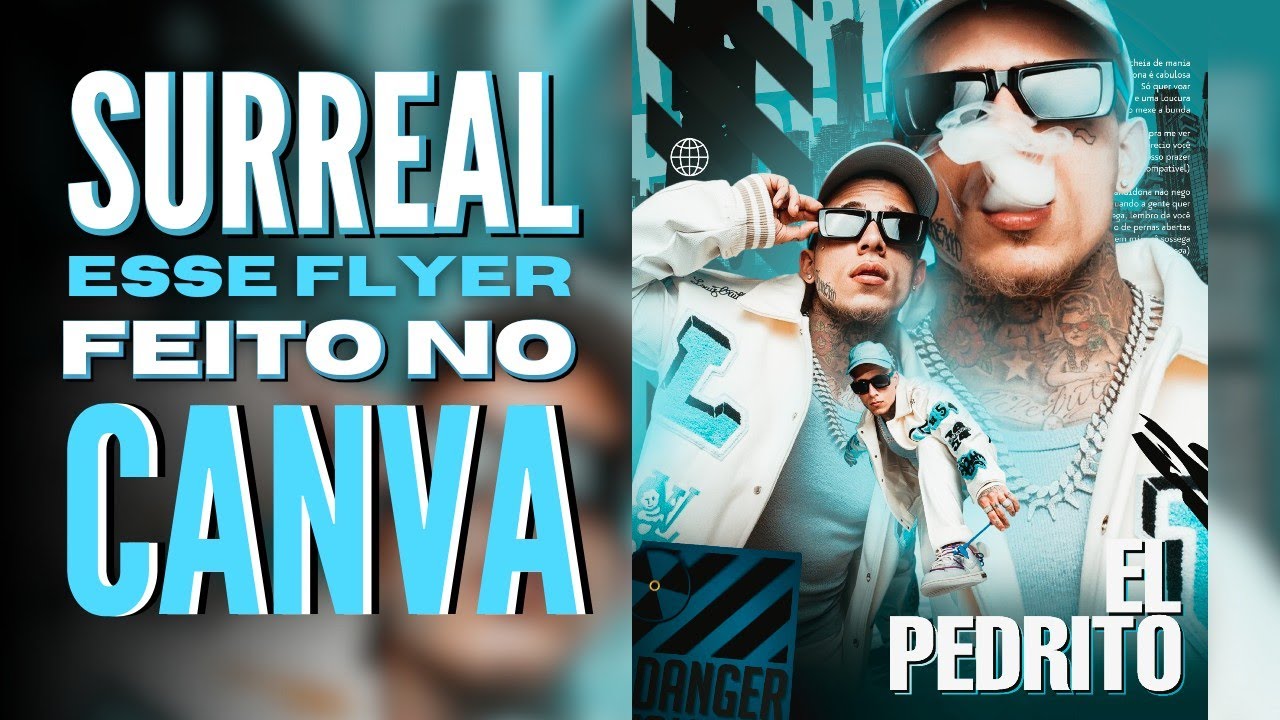 Como criar Flyer de EVENTOS no Canva - MC Pedrinho