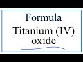 Understanding Titanium Compounds and Ions