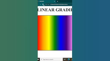 GRADIENT TAG INTRODUCTION | LINEAR GRADIENT CSS TAG | HOW TO ADD RAINBOW COLORS  USING HTML/ CSS