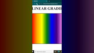 GRADIENT TAG INTRODUCTION | LINEAR GRADIENT CSS TAG | HOW TO ADD RAINBOW COLORS  USING HTML/ CSS