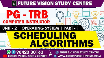 PG - TRB - COMPUTER INSTRUCTORS - UNIT - 2 - PART - 1 - SCHEDULING ALGORITHMS