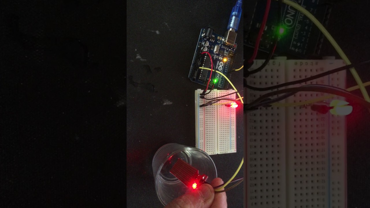 Arduino starter kit project: Water level sensor and LED