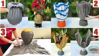 4 Best Plant Pot Ideas From Old Cloth And Cement