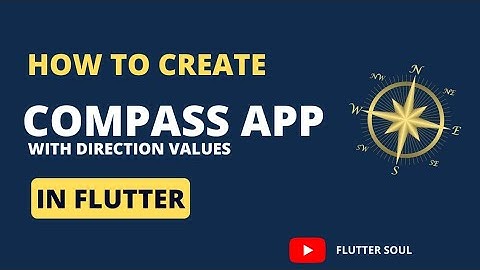 compass flutter App for android and ios with direction values in 2mins | flutter soul