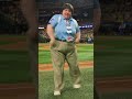 Iconic Texas Rangers Usher vs The Dancing Umpire #shortsfeed#baseball#bananaball#dancingqueen