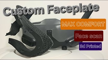 customisable faceplate for DJI goggles 2 & integra; 3d Printed; face scanned