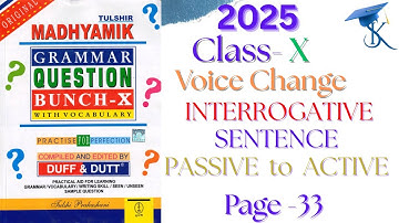 Duff and Dutt Class10 #interrogative  Sentence page-33#voice #change #english #education