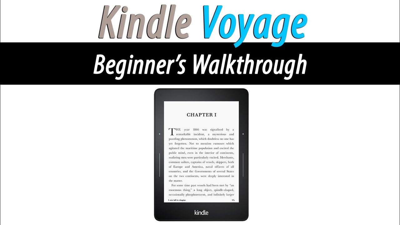 How to Use the Kindle Voyage (Beginner's Walkthrough) - YouTube