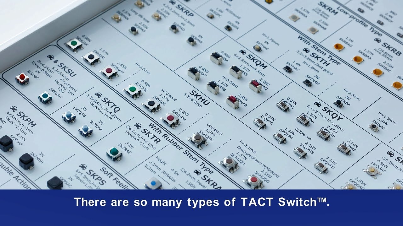 TACT Switch™ (Tactile switch) classifications and how to find them