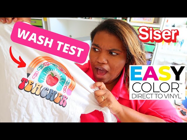 Wash Test Results on Siser Easy Color DTV
