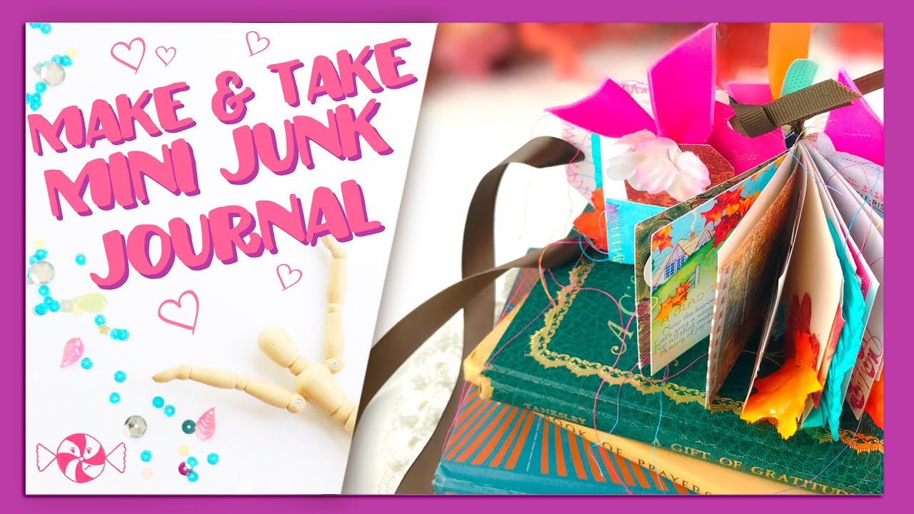 5 Minute No Sew Book binding Tutorial for your Junk Journal! - YouTube