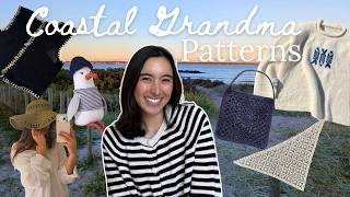 I found the dreamiest coastal grandma crochet and knit patterns to make this summer☀️ free and paid