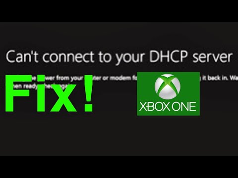 Xbox One Can't connect to your DHCP Server FIX!