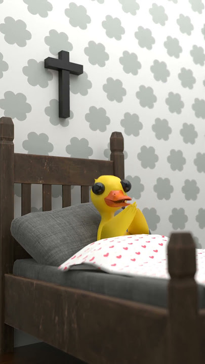 When I'm Home Alone and Hear a Strange Noise 😰 #humor #ducky #shorts