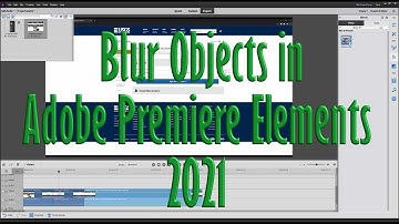 How to Blur Objects in Adobe Premiere Elements 2021