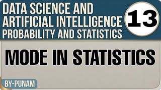 Mode in statistics |ONE SHOT VIDEO |All Competitive exams |Solved examples |Statistics by Punam |