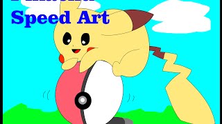 Pikachu Speed Art