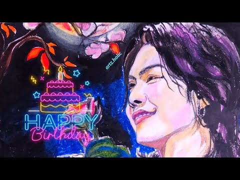 Sweet Suga 🎀💗🎀💗 Birthday Special 🎂🎊🎉🌸🎊🎉 #btsfanart #painting #viral #suga #bts