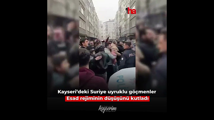 Kayseri’deki Suriye uyruklu göçmenler Esad rejiminin düşüşünü kutladı