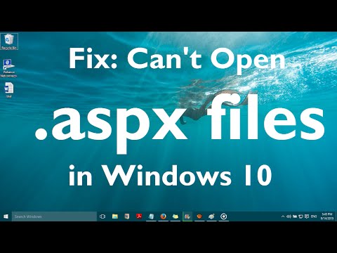 फिक्स: "विंडोज 10 में एएसपीएक्स फाइल नहीं खोल सकता"