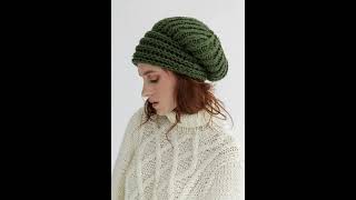 Brioche Beanie Knitting Pattern Sabina By Through The Stitch