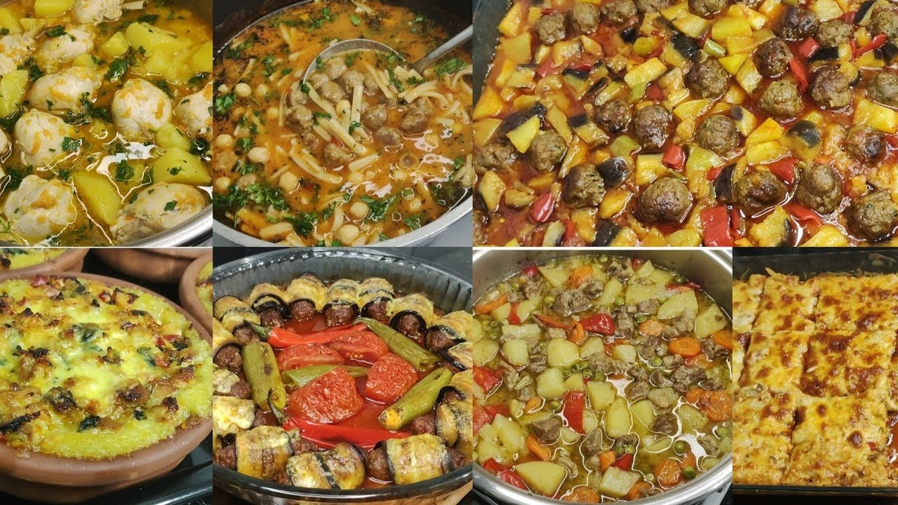 8 ÇEŞİT PRATİK VE LEZZETLİ ANA YEMEK TARİFLERİ 👌İFTARLIK MİSAFİRLİK ANA YEMEK TARİFLERİ 