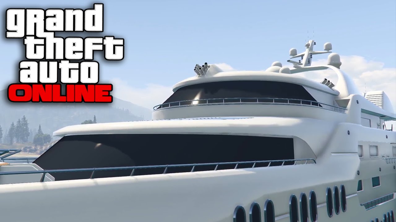 GTA Online 103 Yacht Defense! (Wanted Stars) YouTube