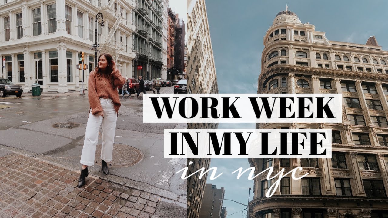 NYC WORK WEEK IN MY LIFE: Working a 9-5 in Social Media Marketing - YouTube