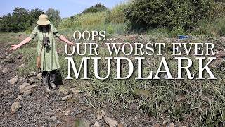 Disaster + Bad Tides Lead To Our Worst Mudlark Ever! Muddy, Seaweed ASMR